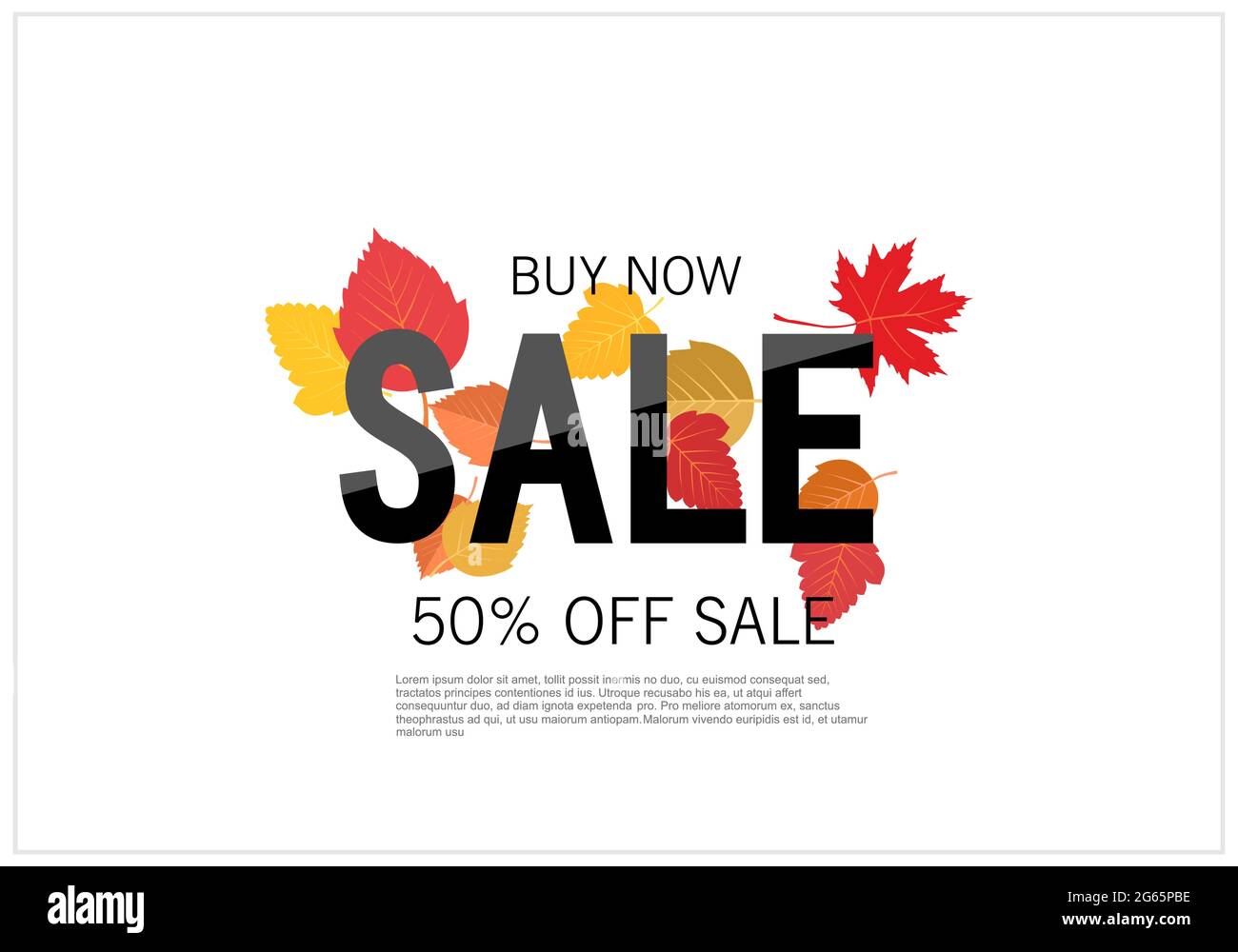 Autumn sale background template. Layouts for shopping sale or promo ...