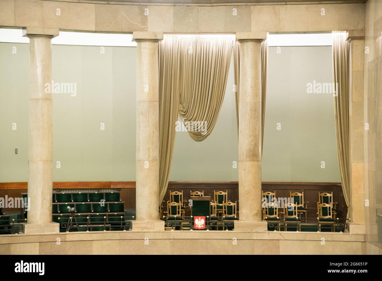 Sejm Rzeczypospolitej Polskiej (Sejm of the Republic of Poland) the lower house of the Polish parliament in Warsaw, Poland. May 19th 2021 © Wojciech S Stock Photo