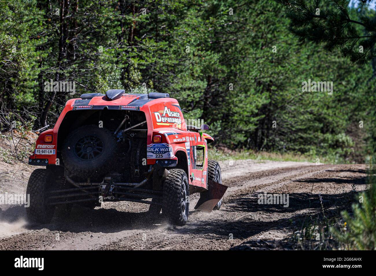 225 Pisson-Ceccaldi Jean-Luc (fra), Brucy Jean (fra), PH Sport, Zephyr,  action during the Silk Way Rally 2021's 2nd stage between Novosibirsk and  Gorno-Altaysk, in Russia on July 03, 2021 - Photo Julien