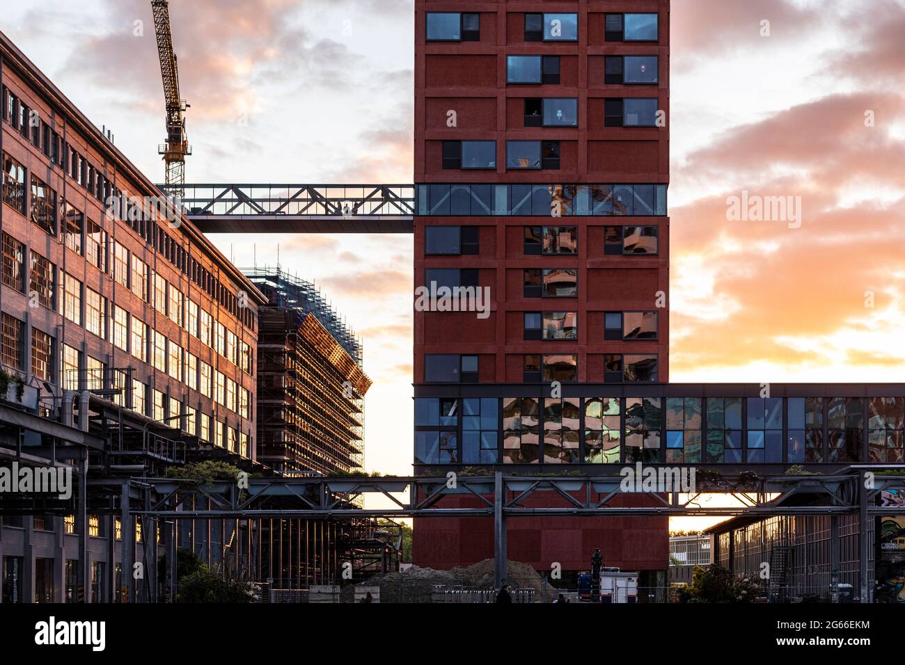 Eindhoven, The Netherlands, May 27th 2021. Strijp S with a high rise