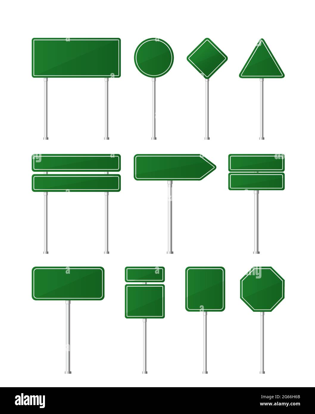 blank road sign templates