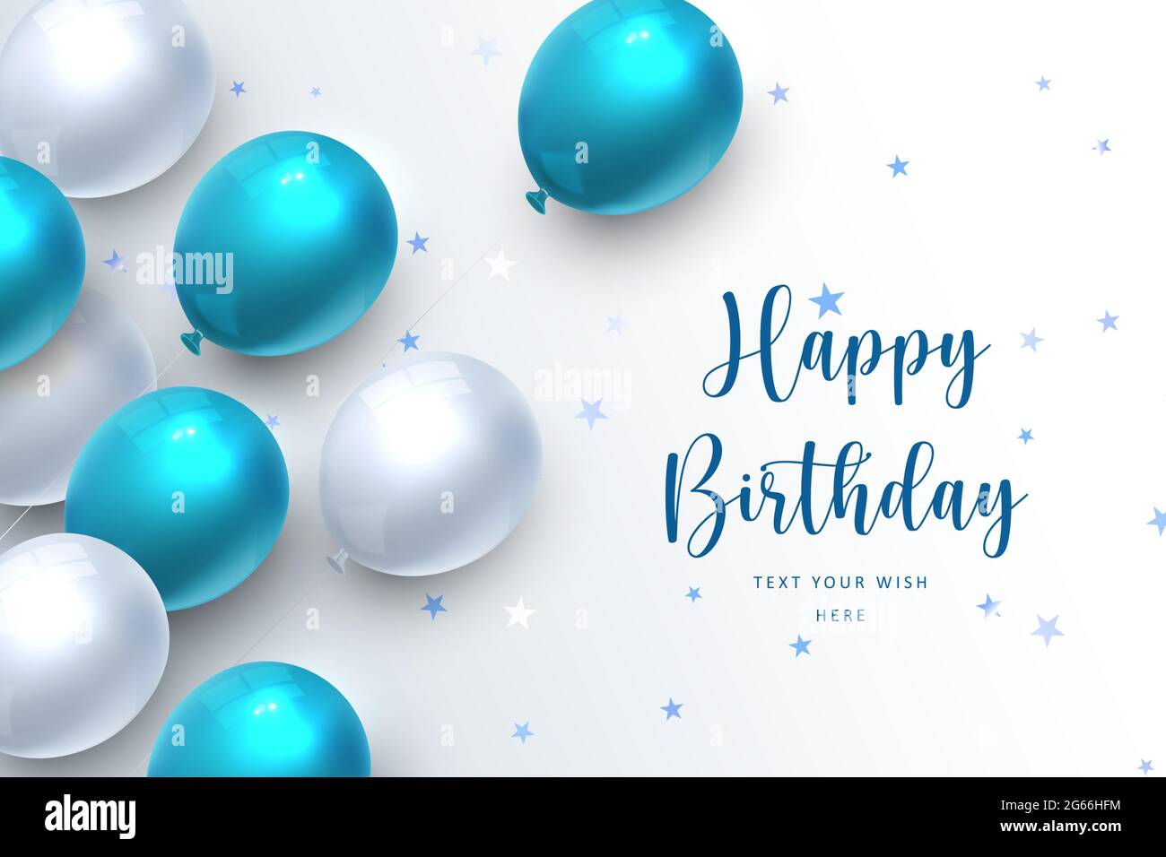 412+ Background Happy Birthday Blue Vector free Download - MyWeb