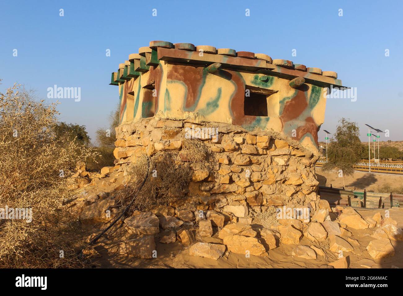 Tanot-Longewala Border Jaisalmer Stock Photo