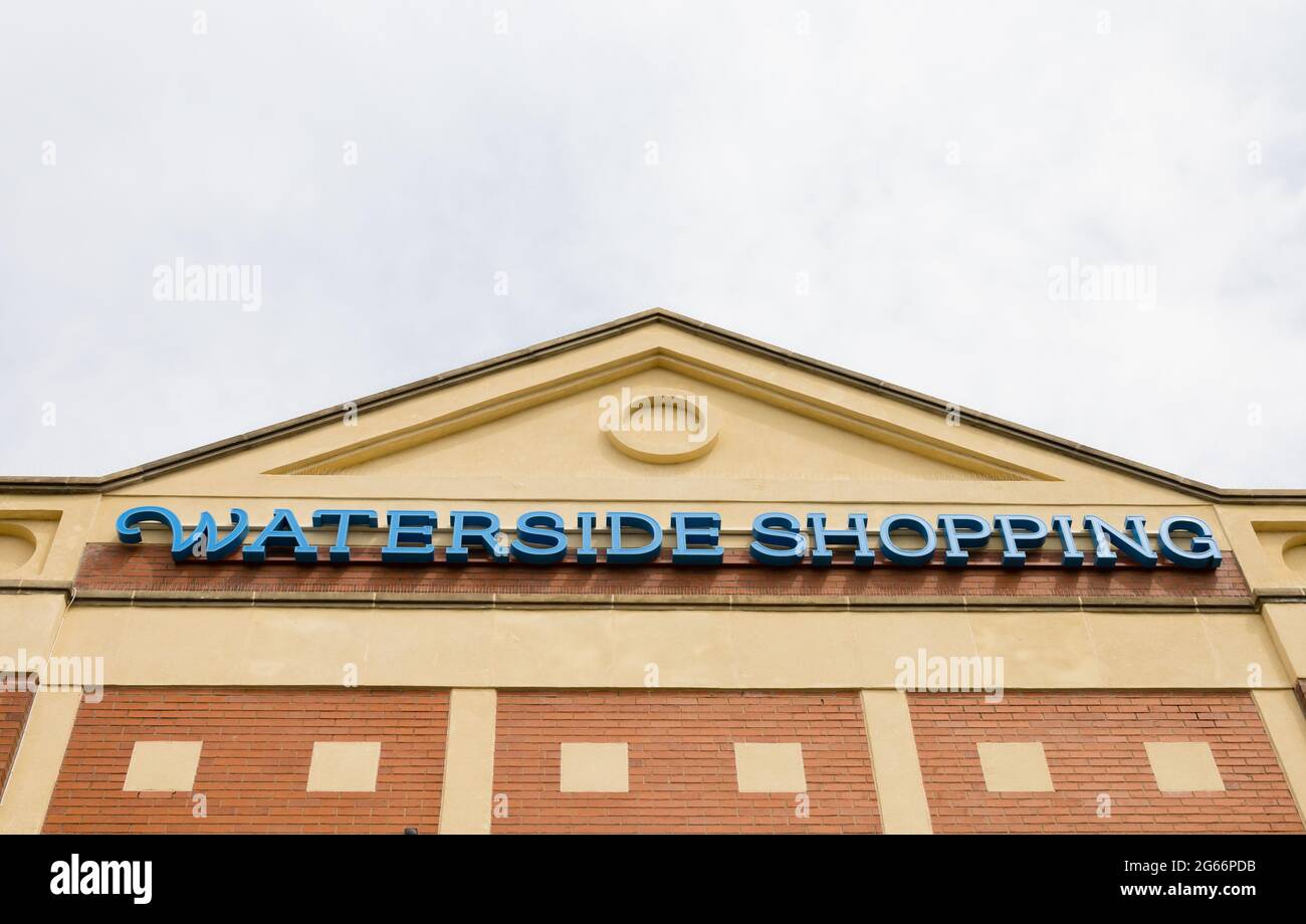 Waterside Shopping centre signage. Lincoln, Lincolnshire, England Stock Photo