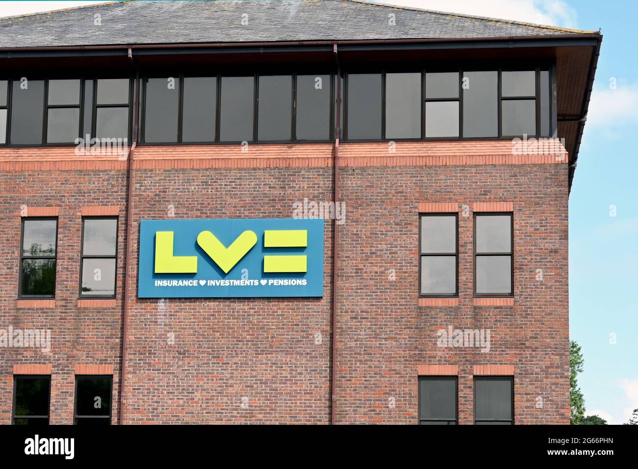 Bournemouth, England June 2021 Sign on the outside of the offices of