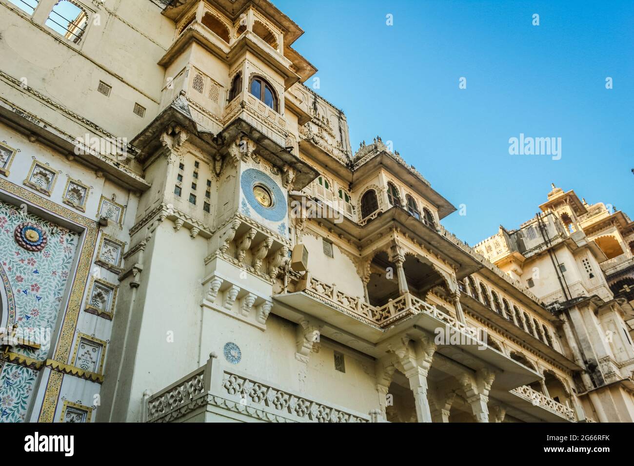 Udaipur City Palace Rajasthan India Stock Photo