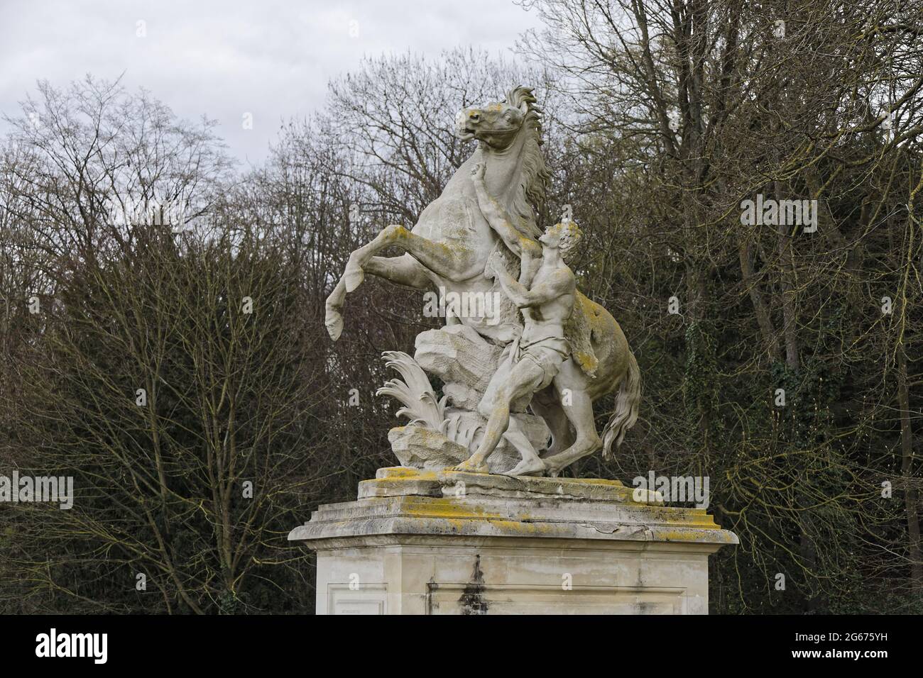 Paris, France. 26th March, 2021. National Domain of Marly-le-Roi and its park on March 26, 2021 in Marly-le-Roi, France. Credit: Gerard Crossay/Alamy Stock Photo