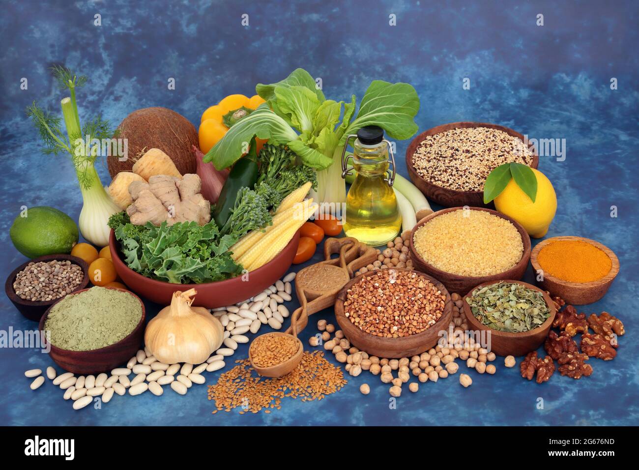 Healthy plant based vegan food for ethical eating high in protein