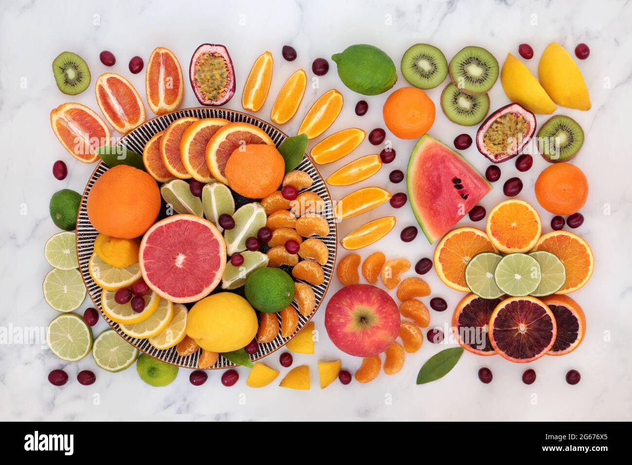 Tropical & citrus fruit for immune system boost high in antioxidants