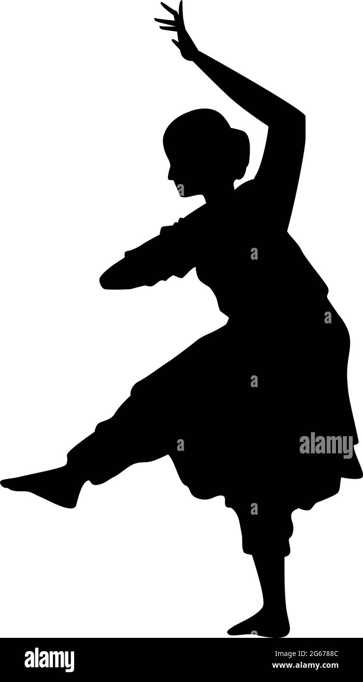 little girl dancing silhouette Stock Vector Image & Art Alamy
