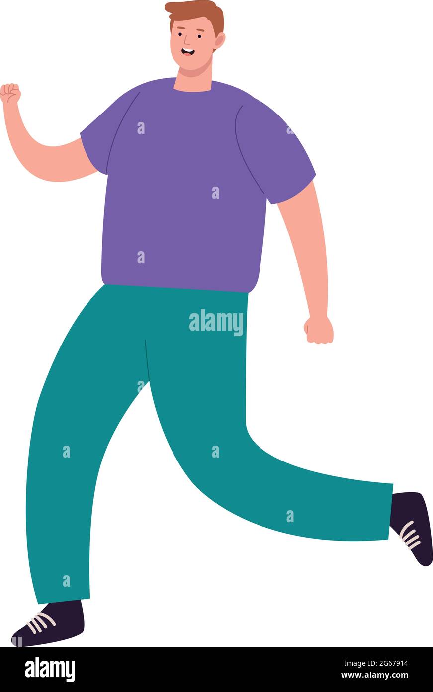 young man walking Stock Vector Image & Art - Alamy