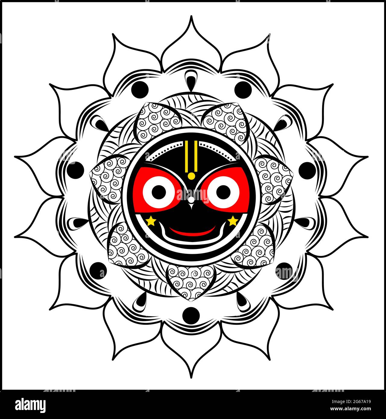 Hindu god jagannath Stock Vector Images Alamy