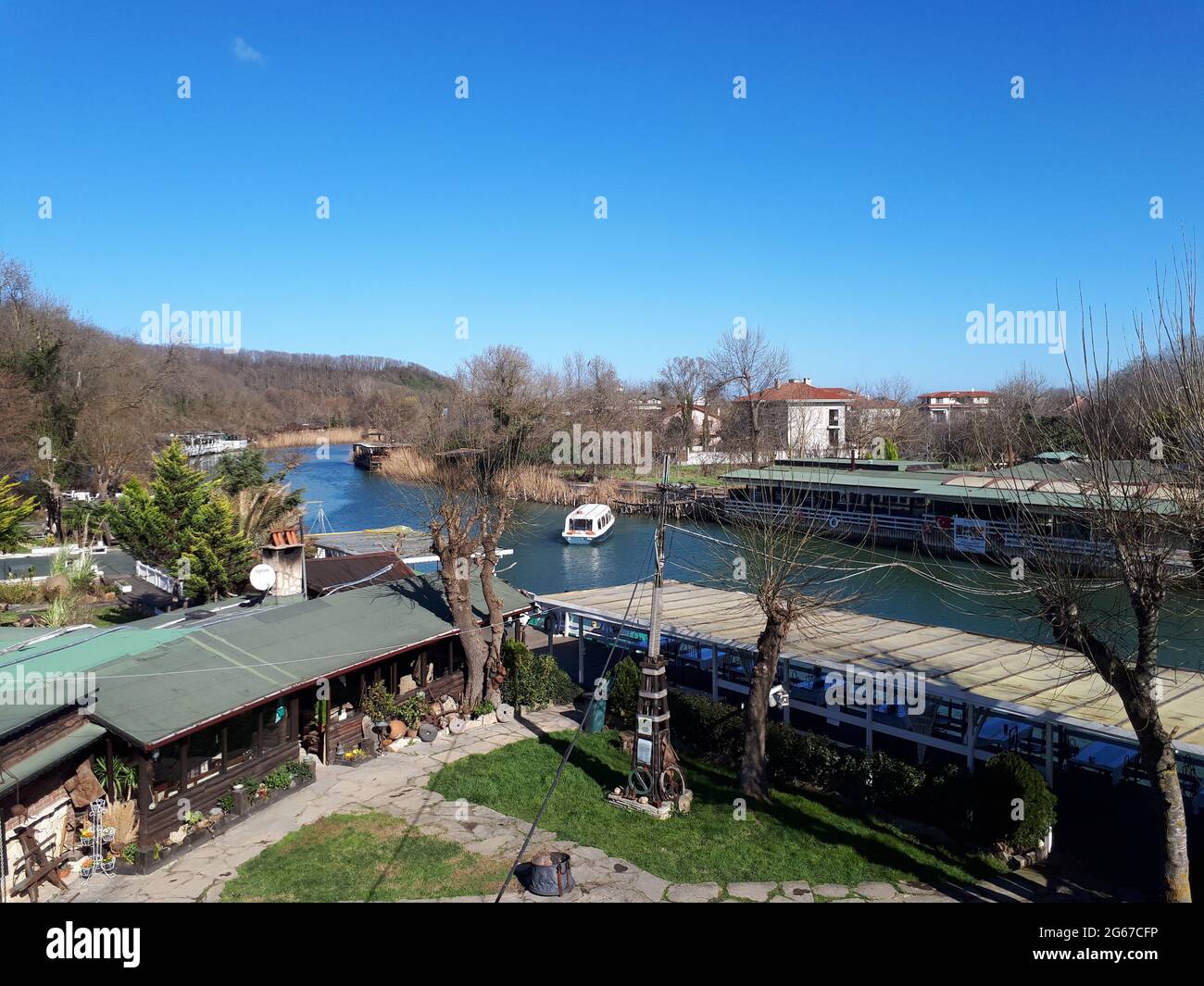 Goksu river, Agva Sile, İstanbul Turkey Stock Photo