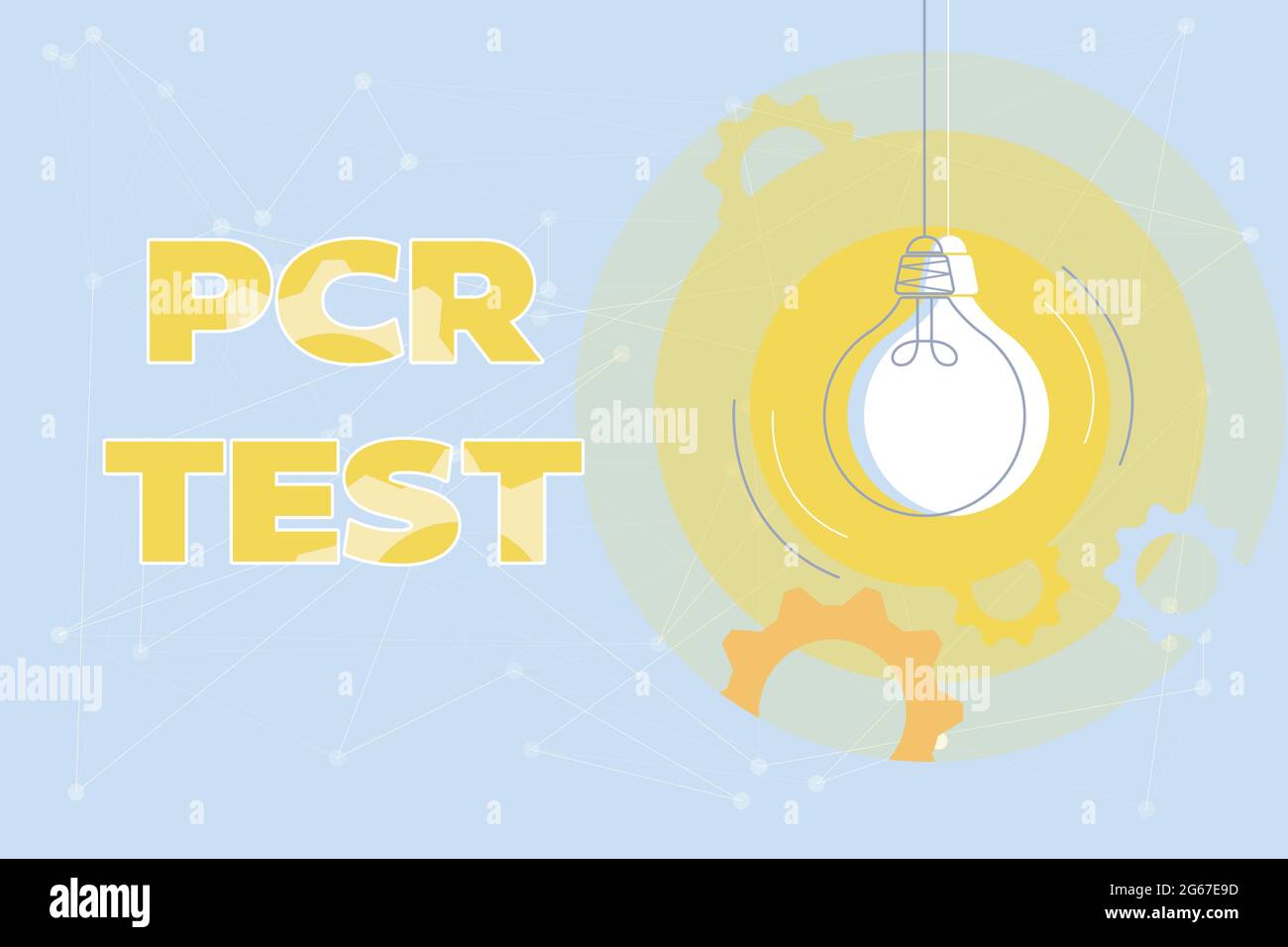 Writing displaying text Pcr Test. Word for qualitative detection of ...