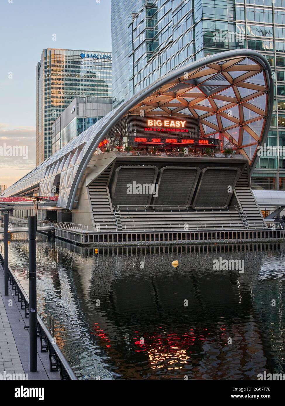 Big Easy Seafood Restaurant, Canary Wharf, London Stock Photo Alamy