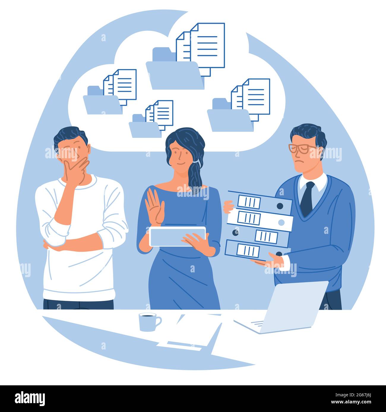 cloud business document solution Stock Vector Image & Art Alamy