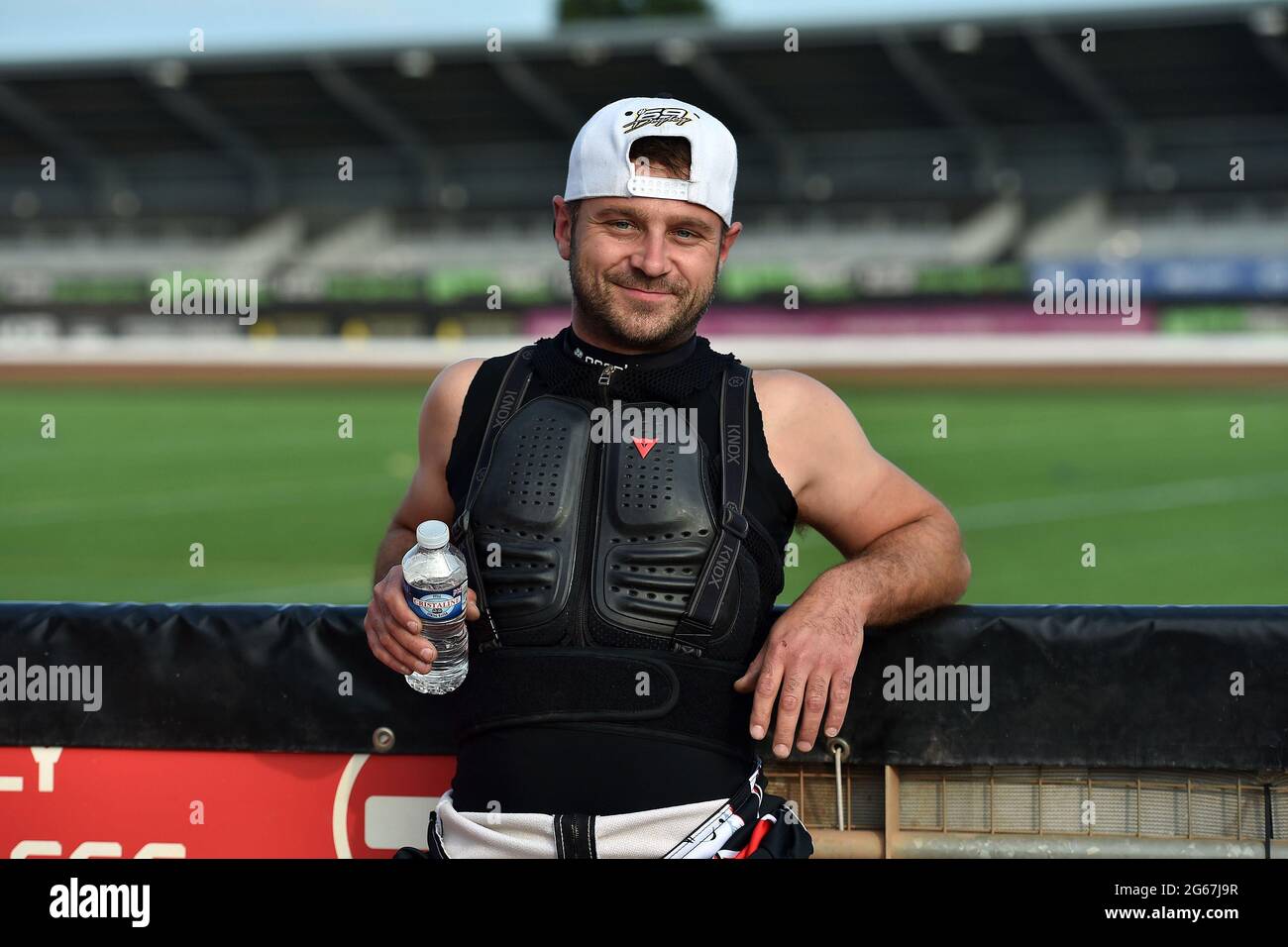 MANCHESTER, UK. JULY 2ND Benji Compton during the National Development League match between Belle Vue Aces and Kent Royals at the National Speedway Stadium, Manchester on Friday 2nd July 2021. (Credit: Eddie Garvey | MI News) Credit: MI News & Sport /Alamy Live News Stock Photo