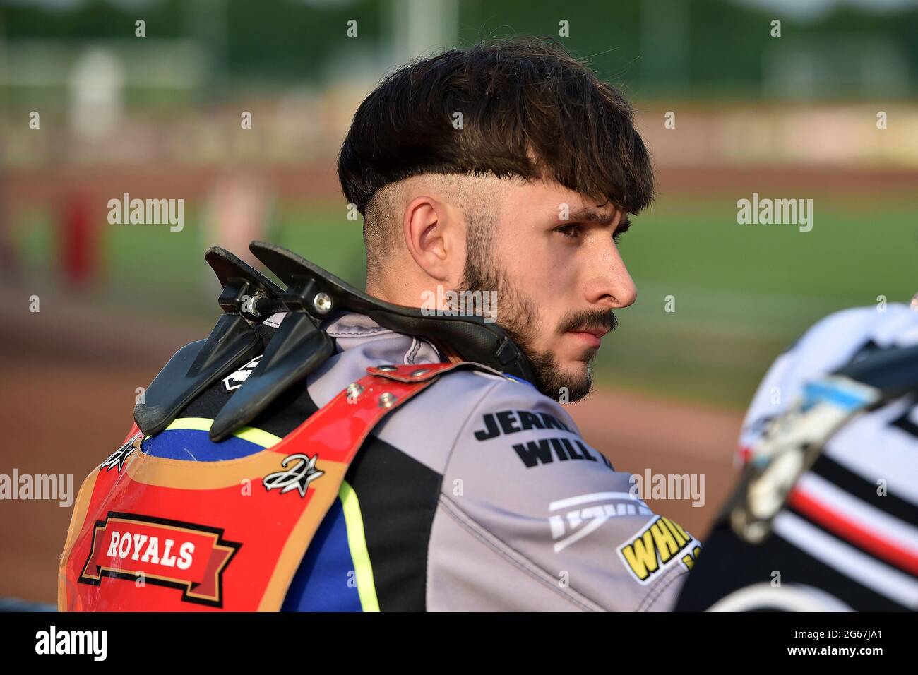MANCHESTER, UK. JULY 2ND Jacob Clouting of Kent Royalsduring the National Development League match between Belle Vue Aces and Kent Royals at the National Speedway Stadium, Manchester on Friday 2nd July 2021. (Credit: Eddie Garvey | MI News) Stock Photo