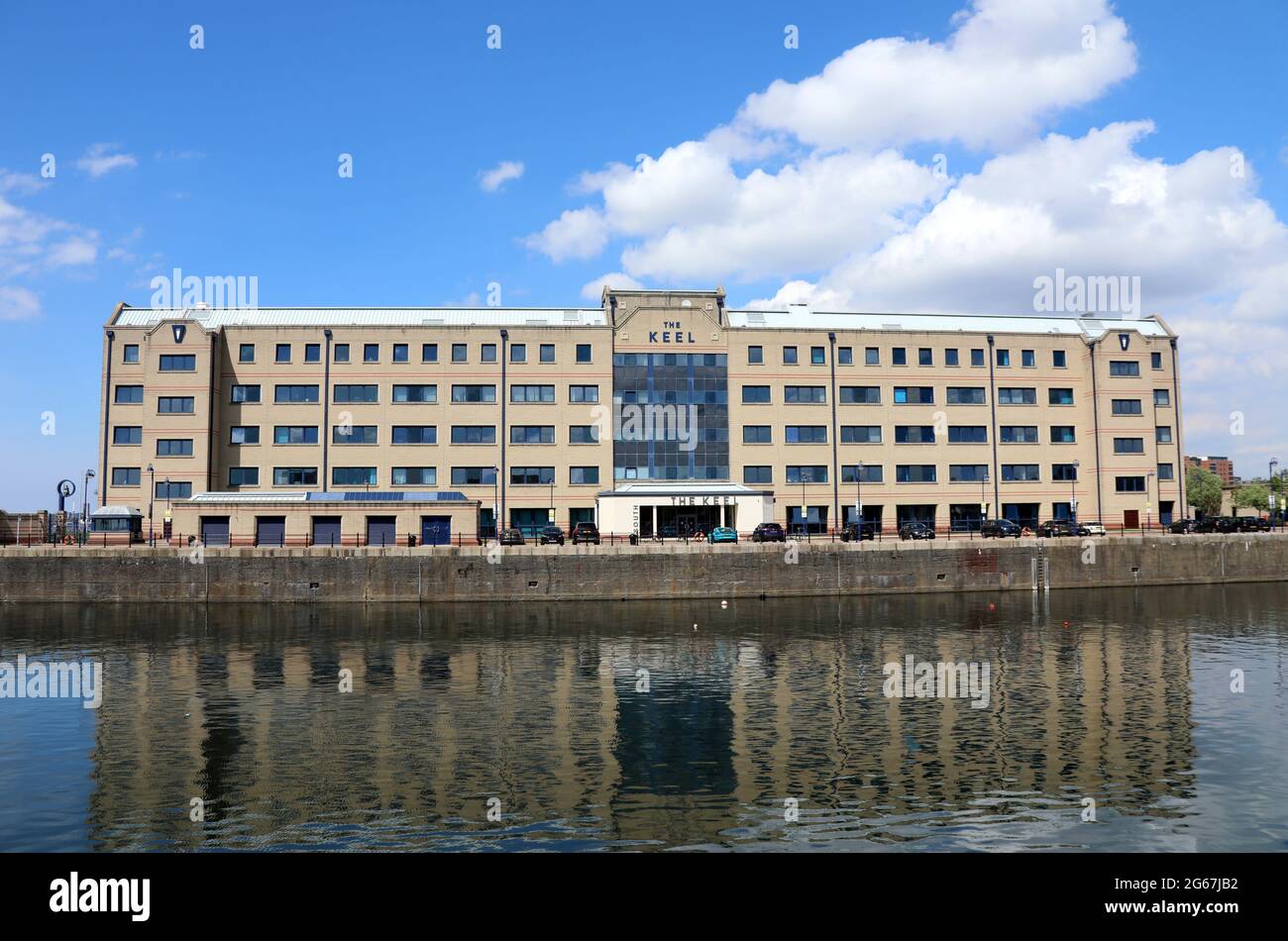 The Keel luxury waterside apartments in Liverpool Stock Photo Alamy