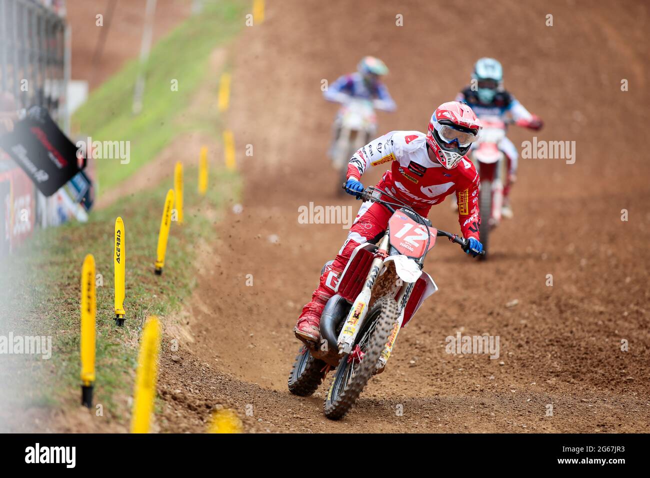 Maggiora / Novara - Italy, 03 July 2021,  Osterhagen Haakon Fantic NOR during the 2021 FIM MX125 Motocross World Championships, on July 3, 2021 in Maggiora, Italy - Photo Nderim Kaceli / Alamy Live News Stock Photo