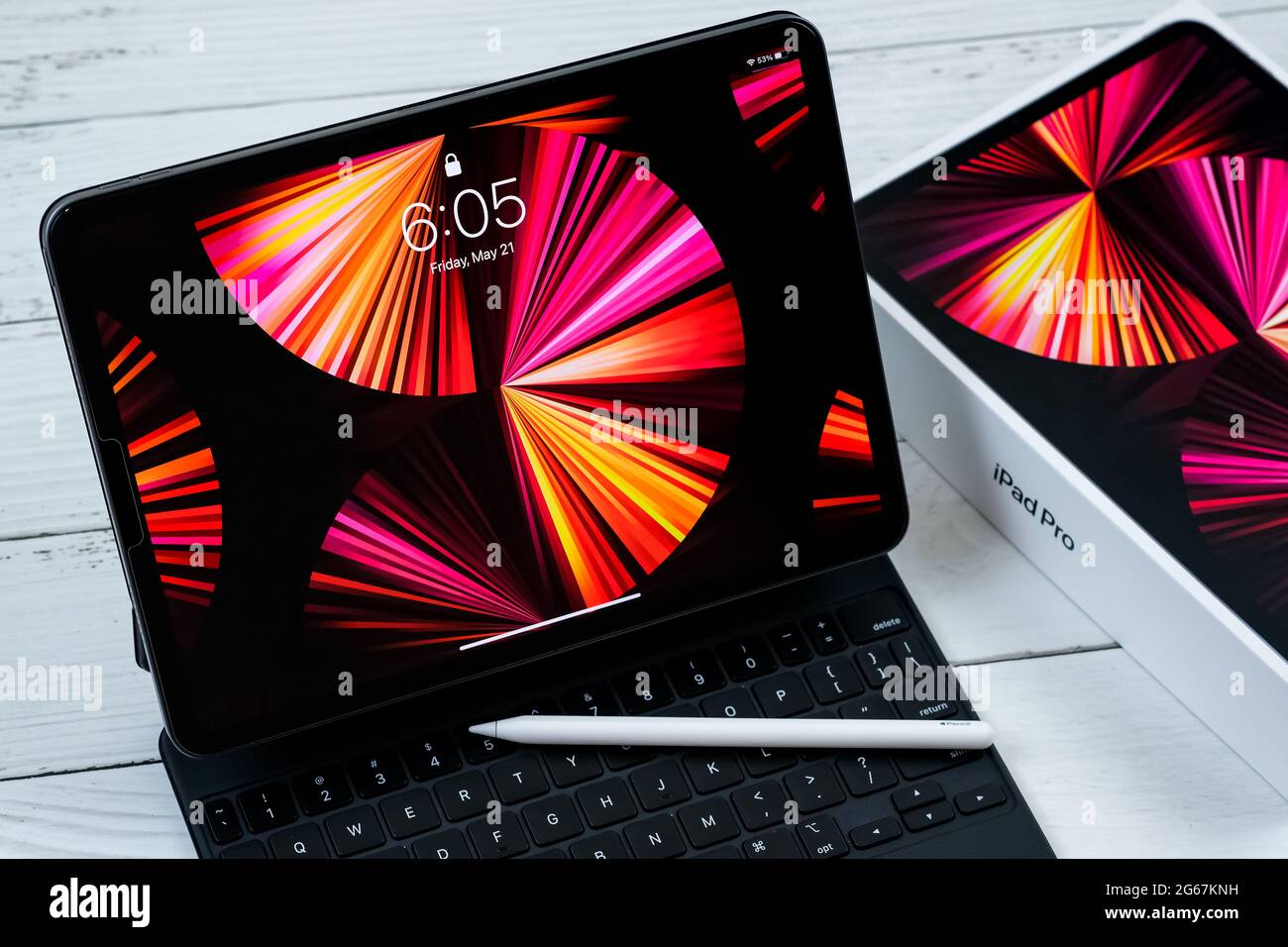 iPad Pro 11-inch 2021 model with Apple M1 chip on a desk
