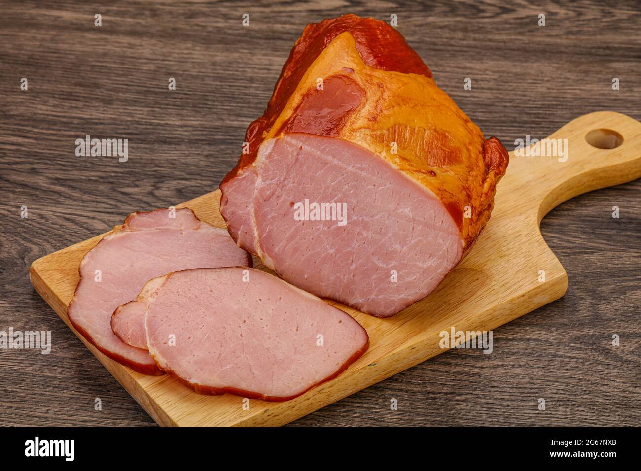 Smoked pork lion with spices and herbs Stock Photo - Alamy