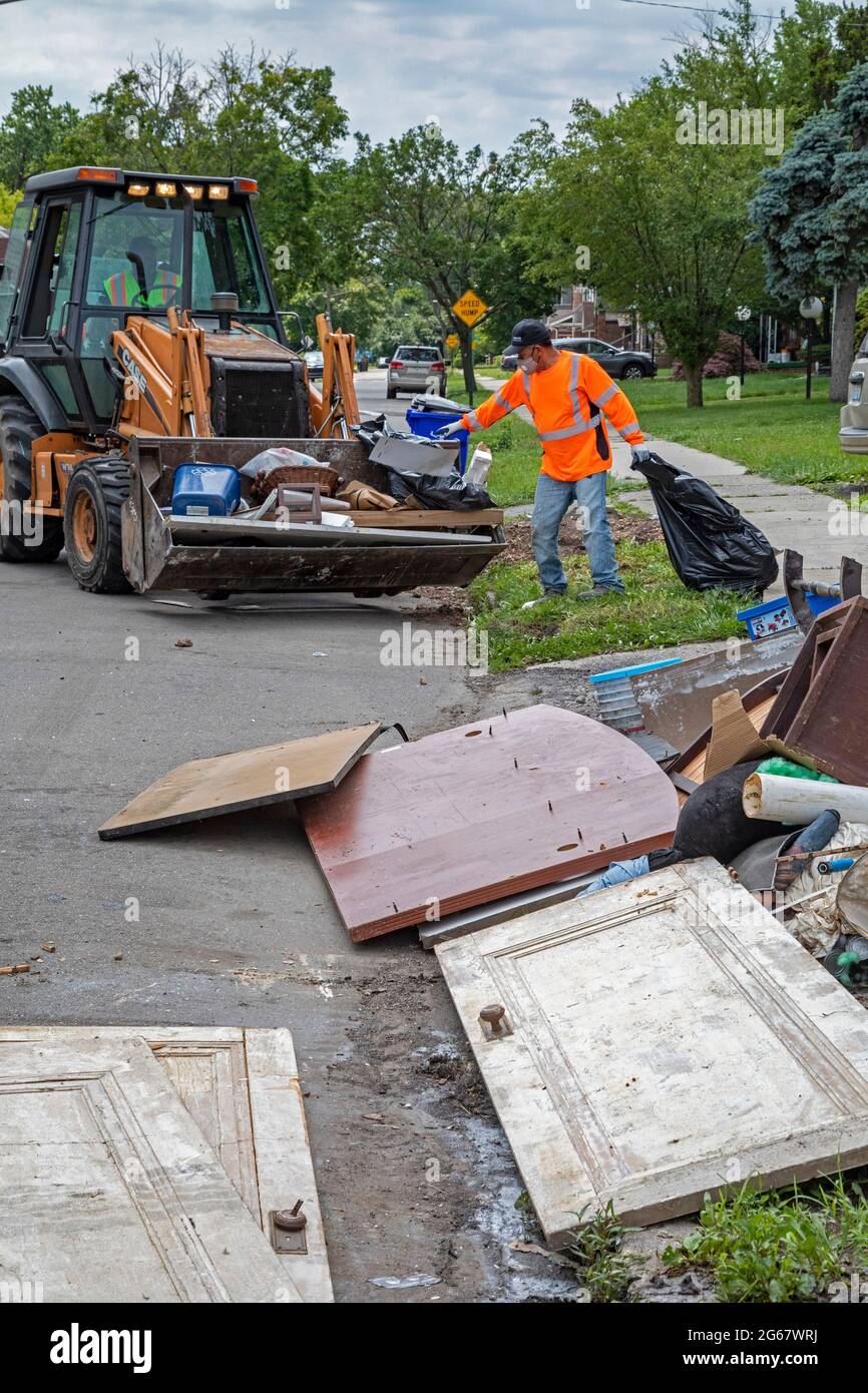 Detroit, Michigan Seven inches of rain caused severe flooding in many
