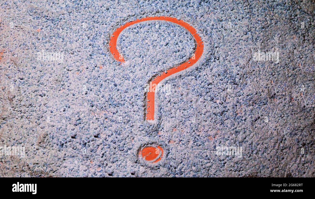 Powder texture with a question mark Stock Photo - Alamy