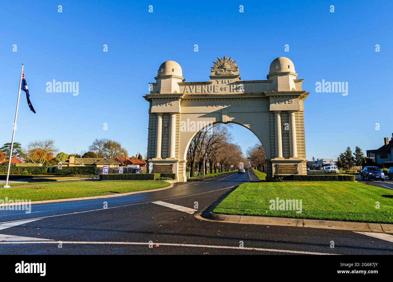 Arch Of Victory, Ballarat,Victoria,Australia Stock Photo