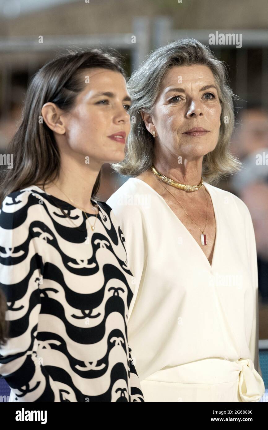 Princess Caroline of Hanover and Charlotte Casiraghi attend the 15th