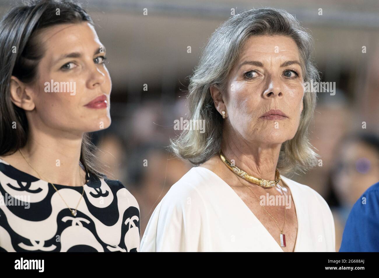 Princess Caroline of Hanover and Charlotte Casiraghi attend the 15th