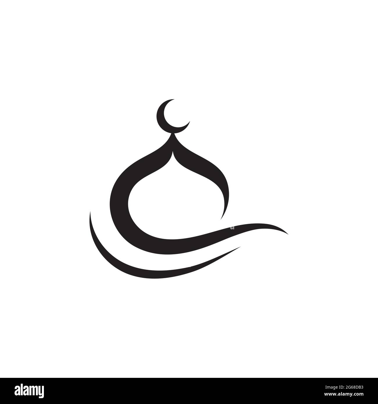 Mosque symbol icon vector Illustration design template Stock Vector ...