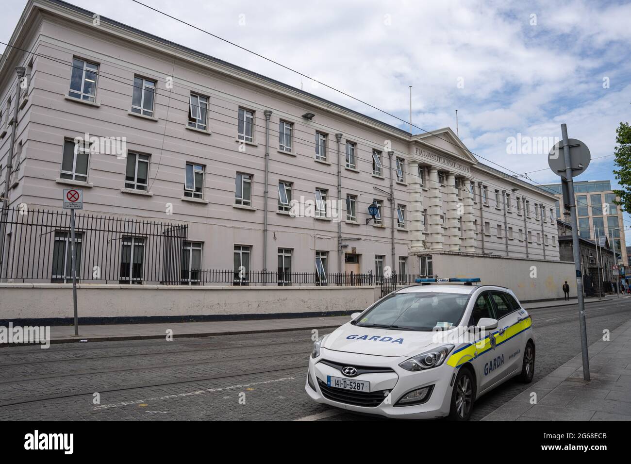 Dublin City, Dublin, Ireland, June 28th 2021. Bridwell Garda Station on Chancery Street Stock Photo