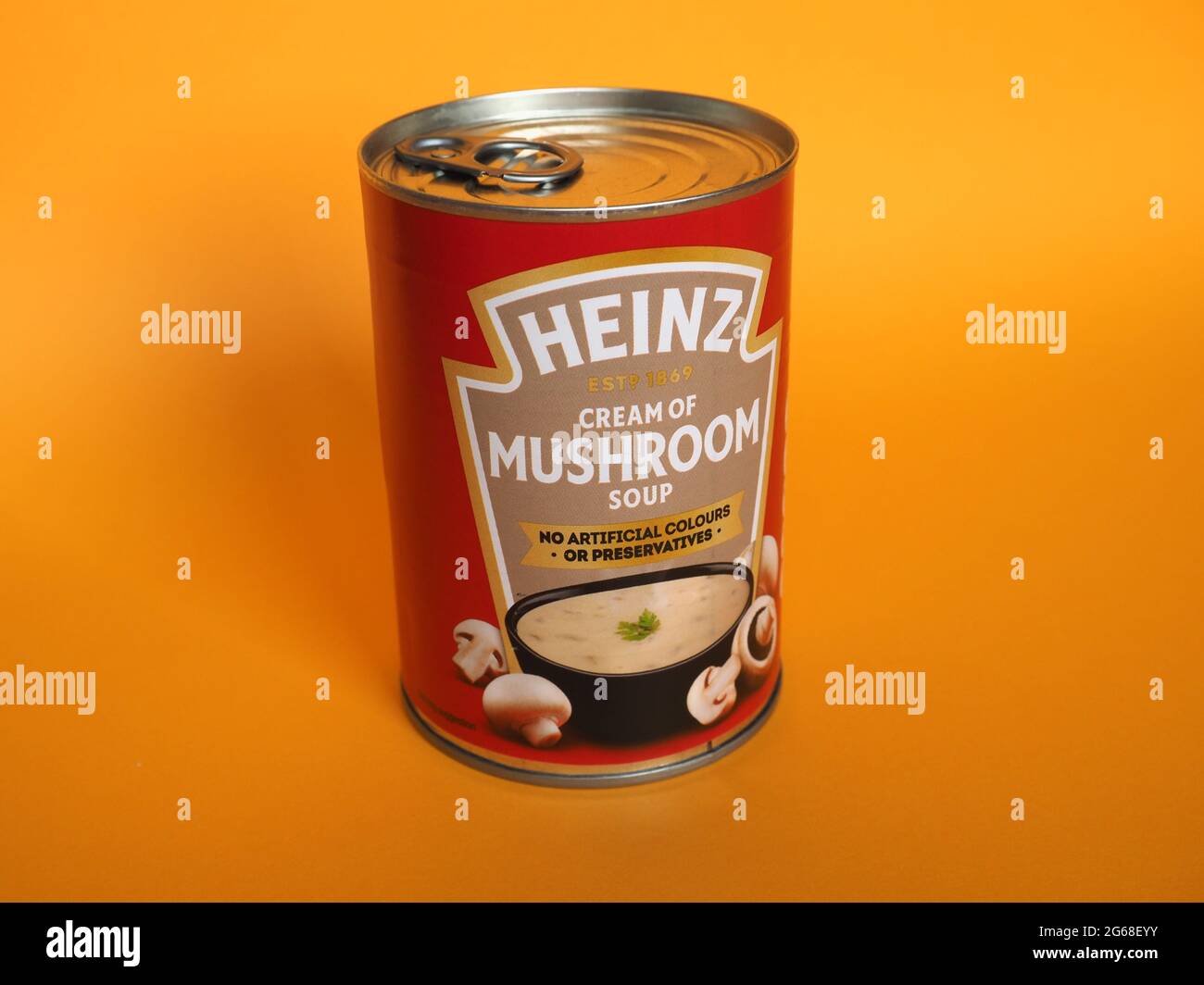 PITTSBURGH, USA CIRCA JUNE 2021 Canned Heinz cream of mushroom soup Stock Photo Alamy