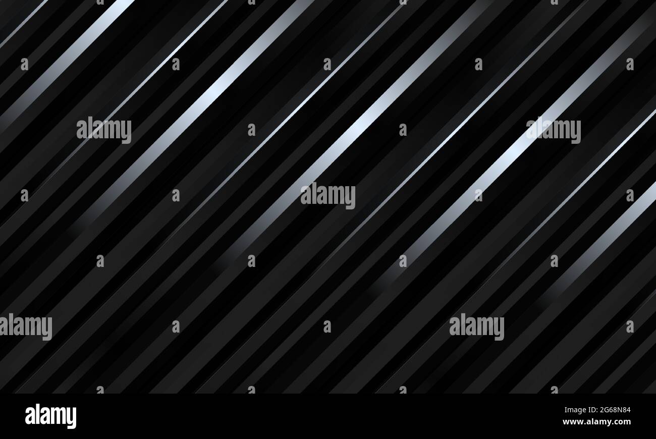 Black abstract luxury striped 3d vector background with gradient ...