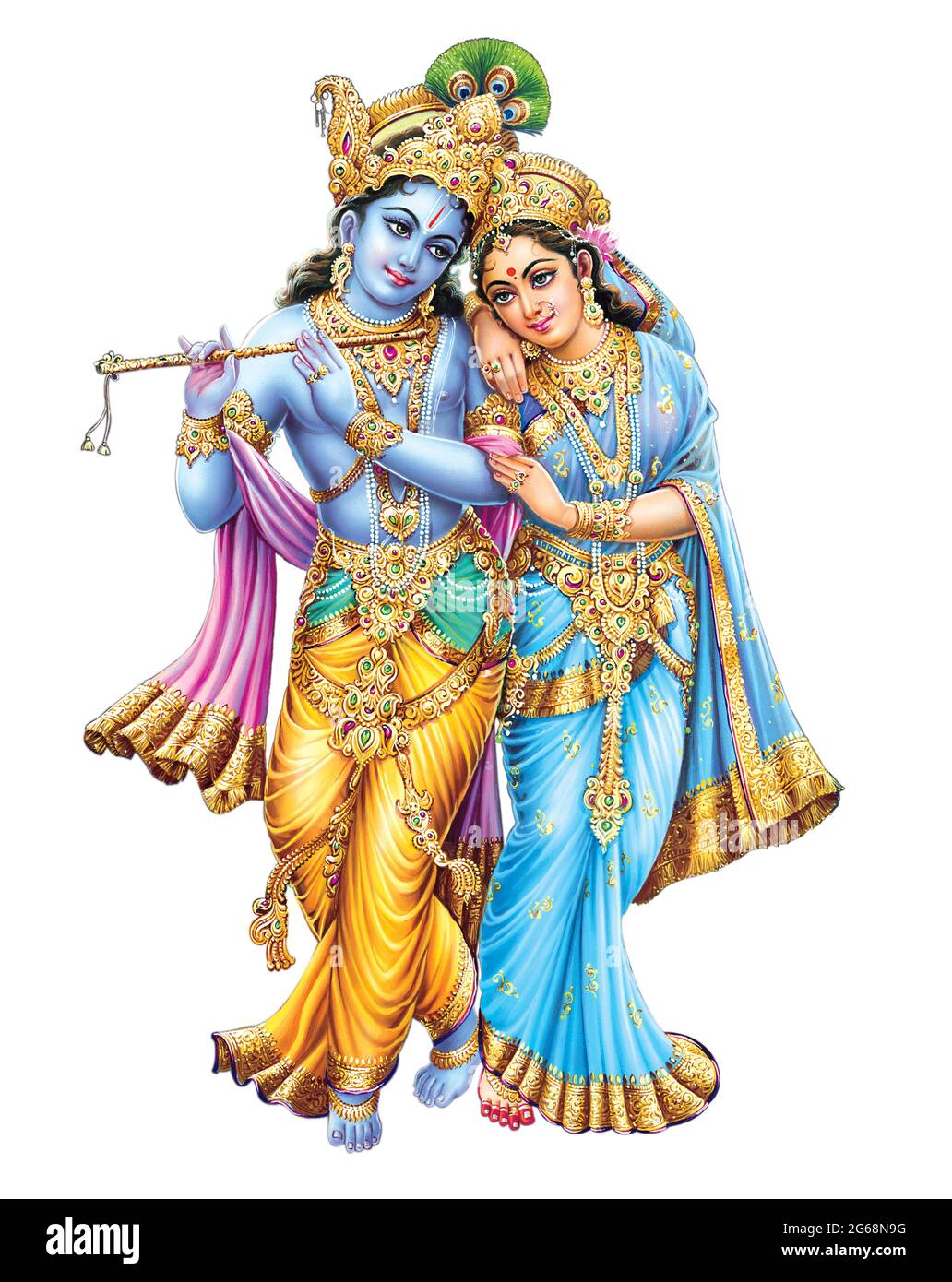 Lord radhakrishna hi-res stock photography and images - Alamy