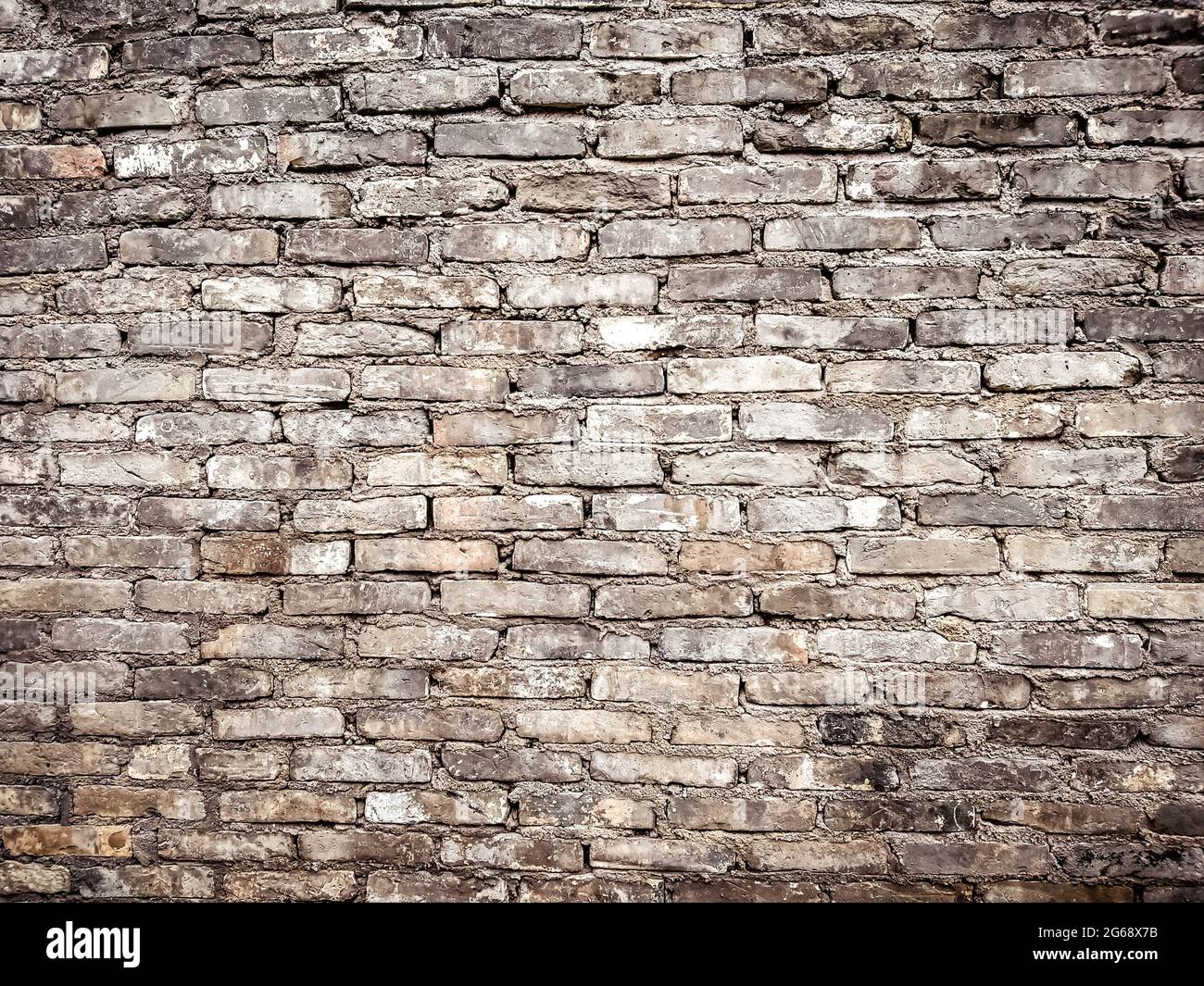 Seamless red brick wall background.Old red brick grunge wall background. Stock Photo
