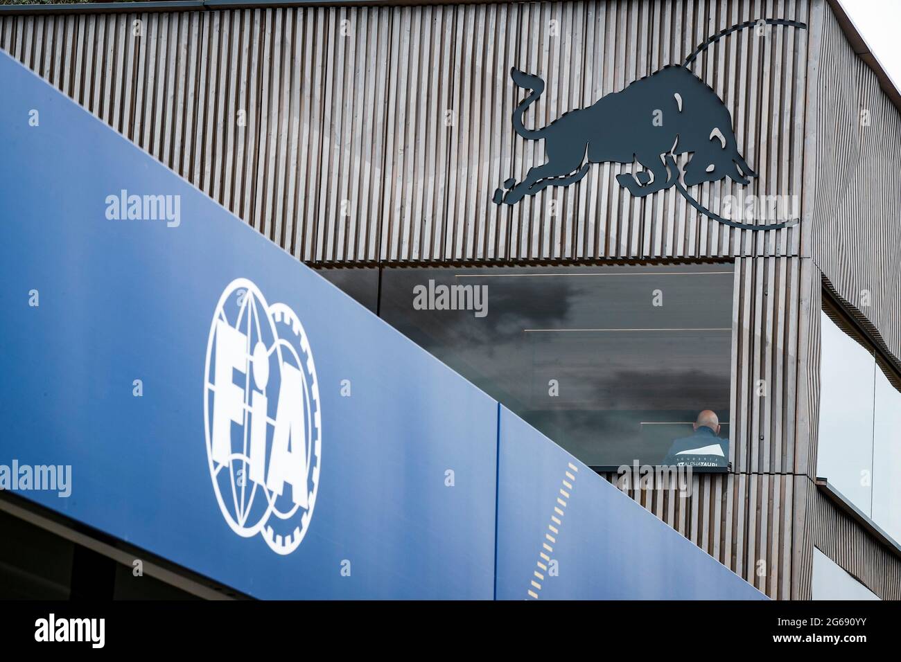 Fia Logo And Red Bull Racing Logo F1 Grand Prix Of Austria At Red Bull Ring On July 1 21 In Spielberg Austria Photo By Hoch Zwei Stock Photo Alamy