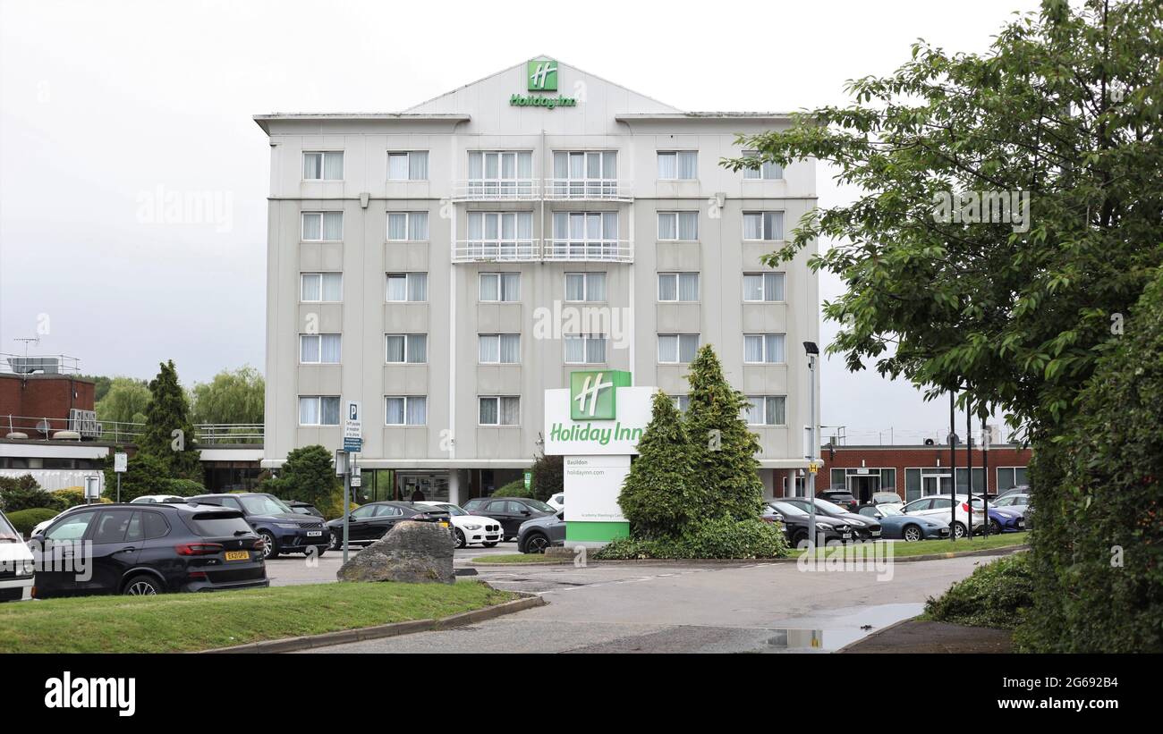 Business Recovery / British Economy / Hospitality Industry  Concept - View of Holiday Inn building,  Basildon , Essex, UK Stock Photo