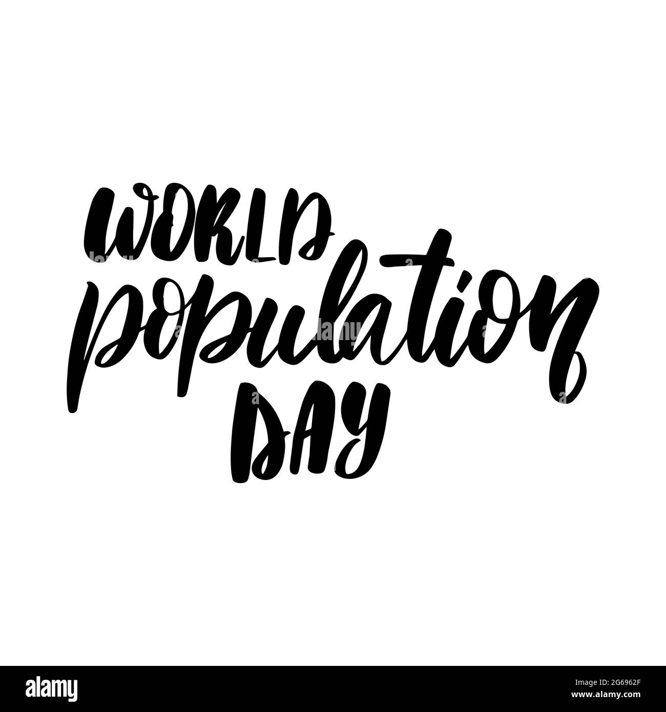 World population day vector poster. July 11th population Stock Vector