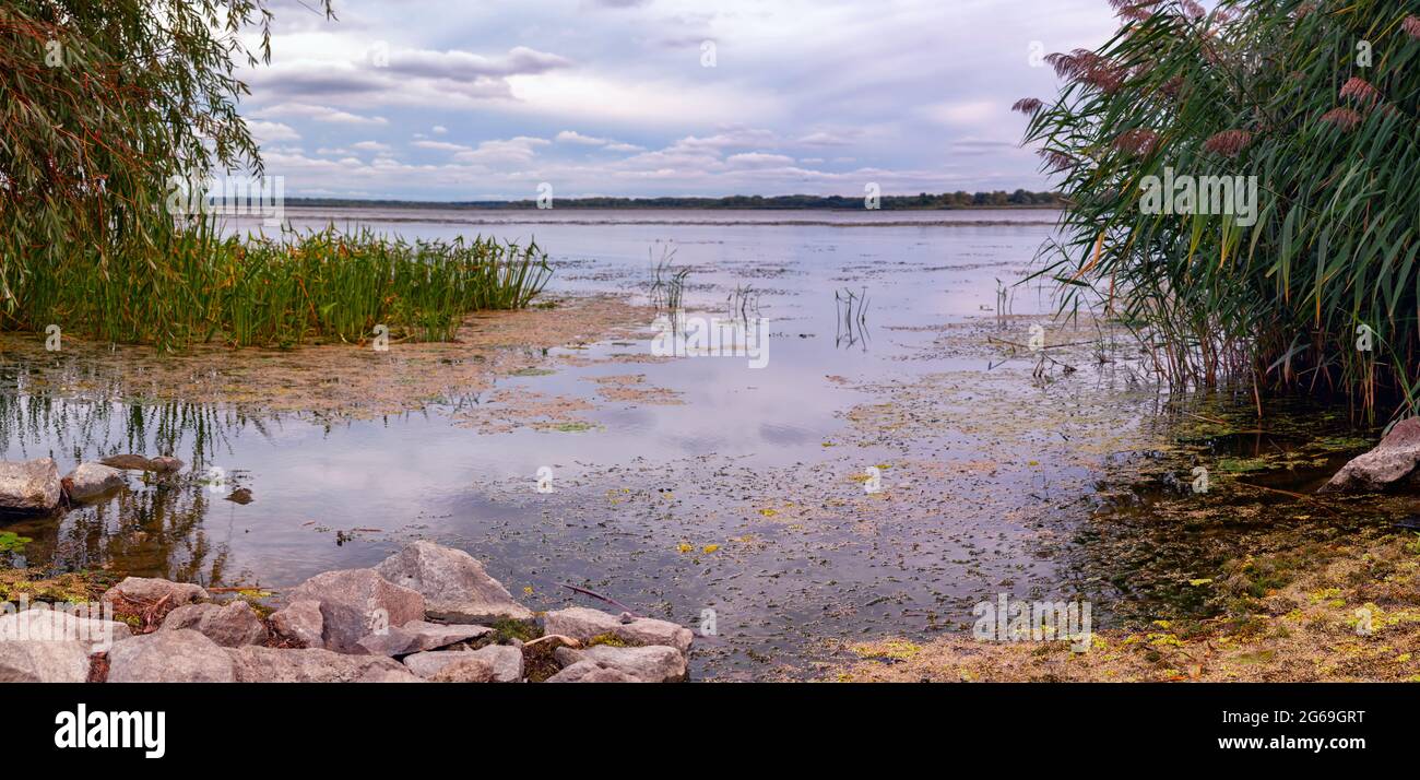 Lake Tisza landscape Hungary Stock Photo