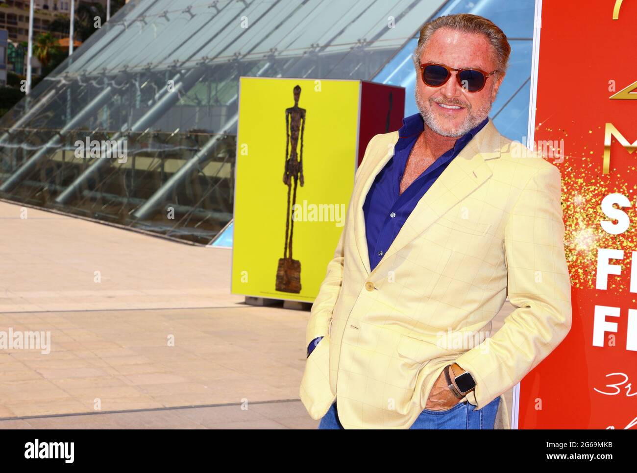 Monaco, Monte-Carlo - July 03, 2021: Monaco Streaming Film Festival MCSFF with Michael Flatley, Riverdance and Lord of The Dance Producer and Star Stock Photo