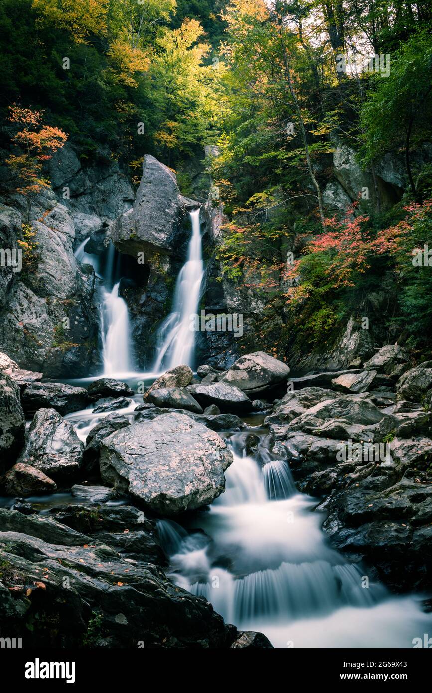 Bash Bish Falls in Massachusetts Stock Photo