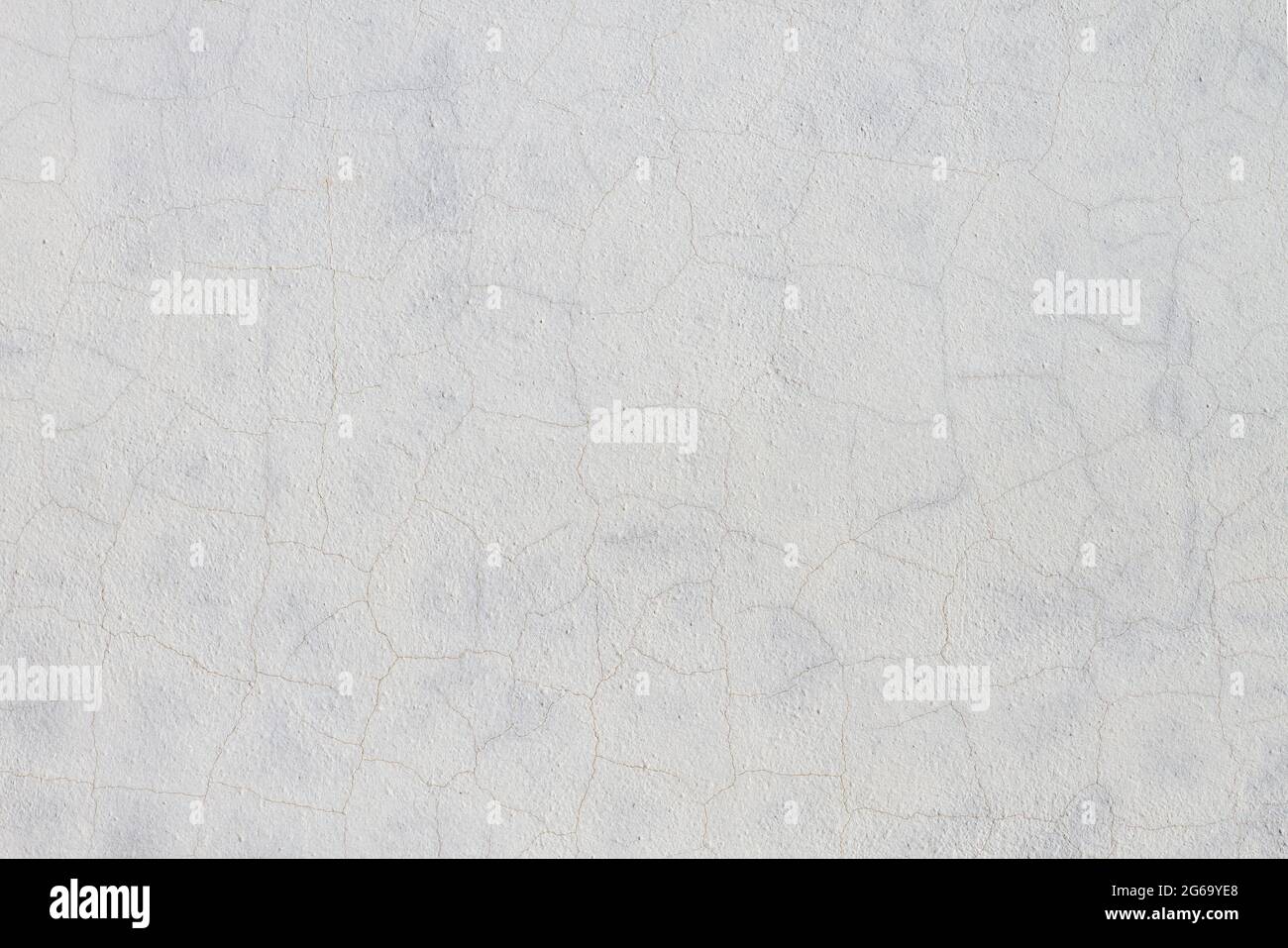 White White cracked finish plaster wall texture Stock Photo