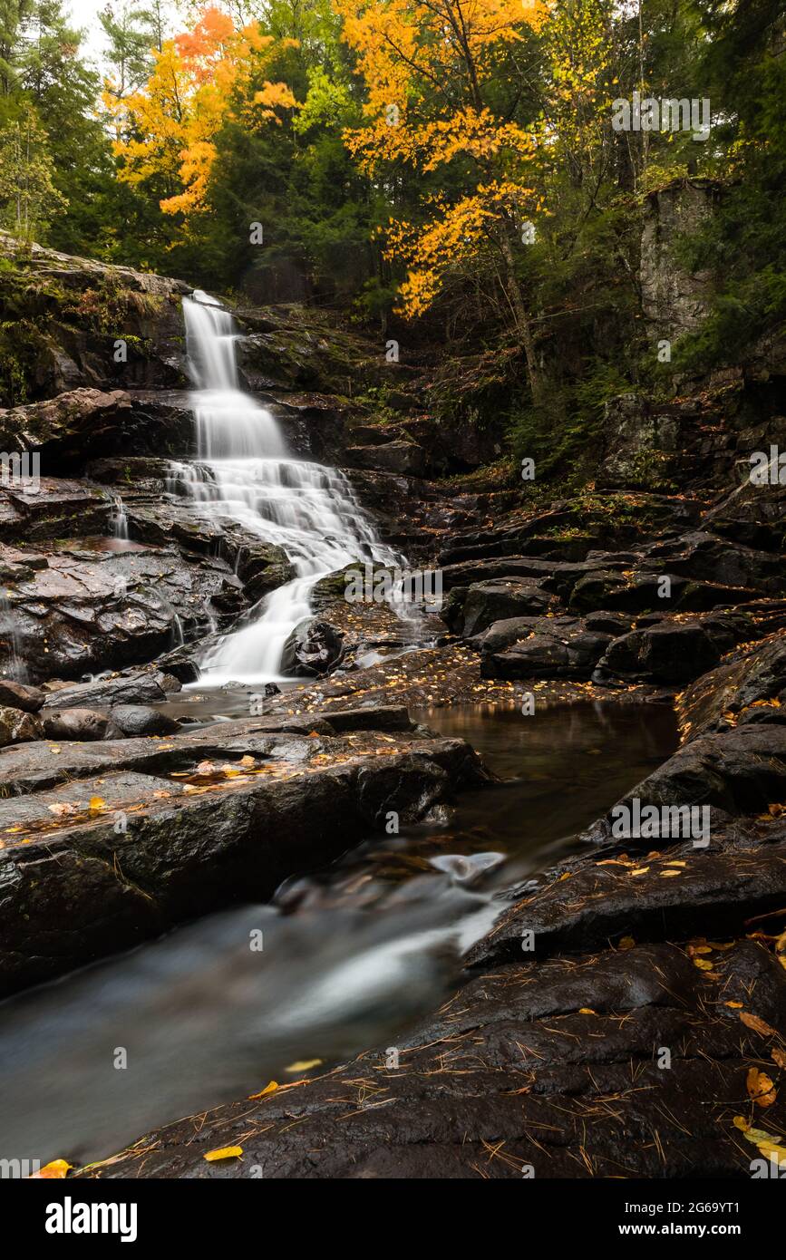 Shelving rock falls near Lake Stock Photo Alamy