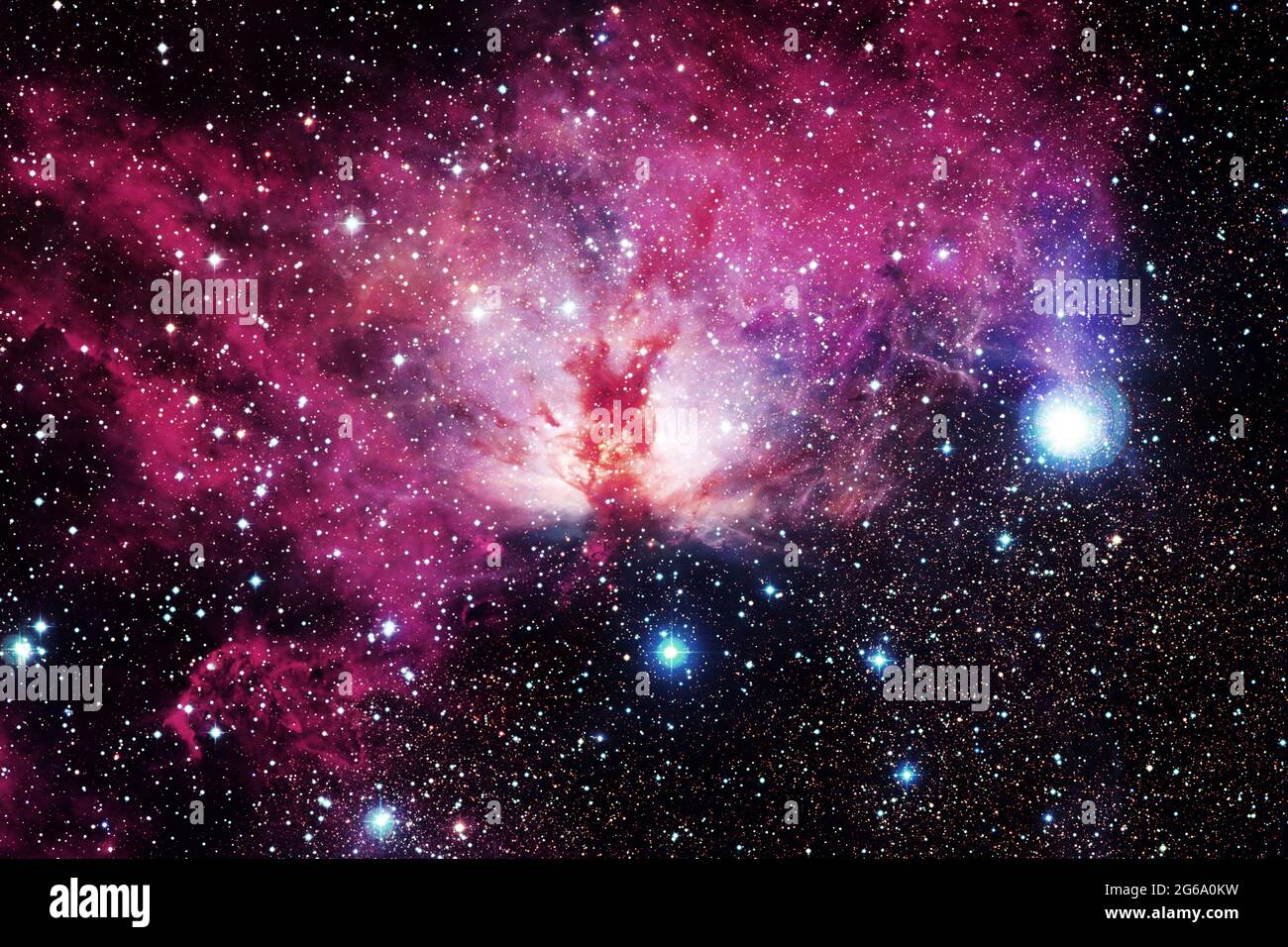 Outer space art. Starfield. Awesome nebulae. Elements of this image ...