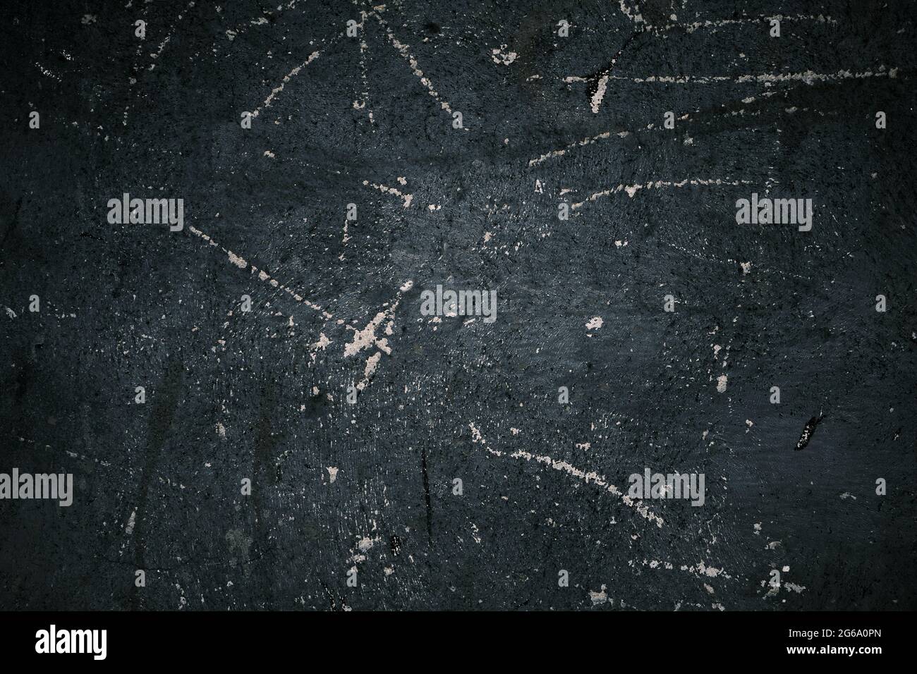 Old black wall grunge background or texture Stock Photo