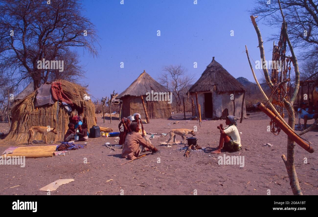indigenious people, san, bushmen, living, desert, Stock Photo