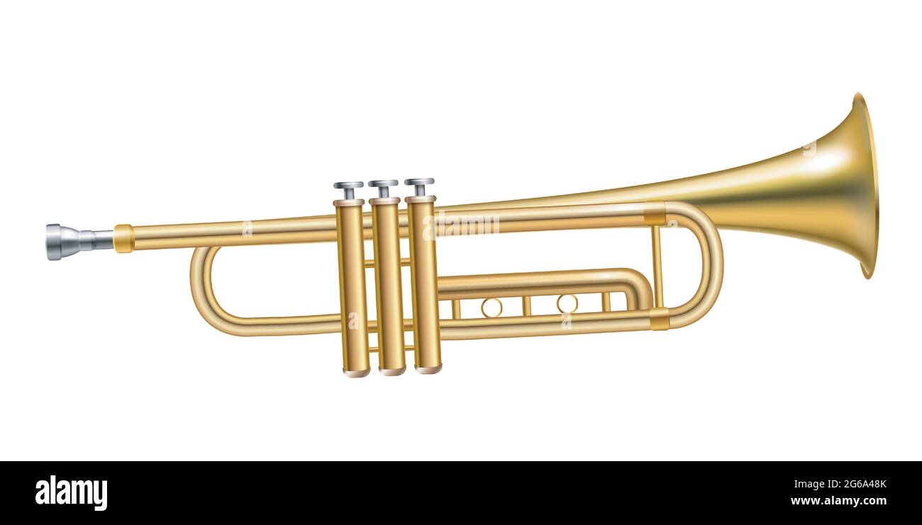 Trumpet on isolated background Stock Vector Image & Art Alamy