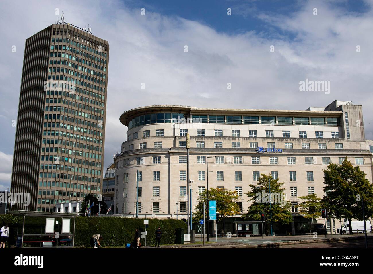 A view of the the Capital Tower & Hilton Hotel, Cardiff on the 3rd July